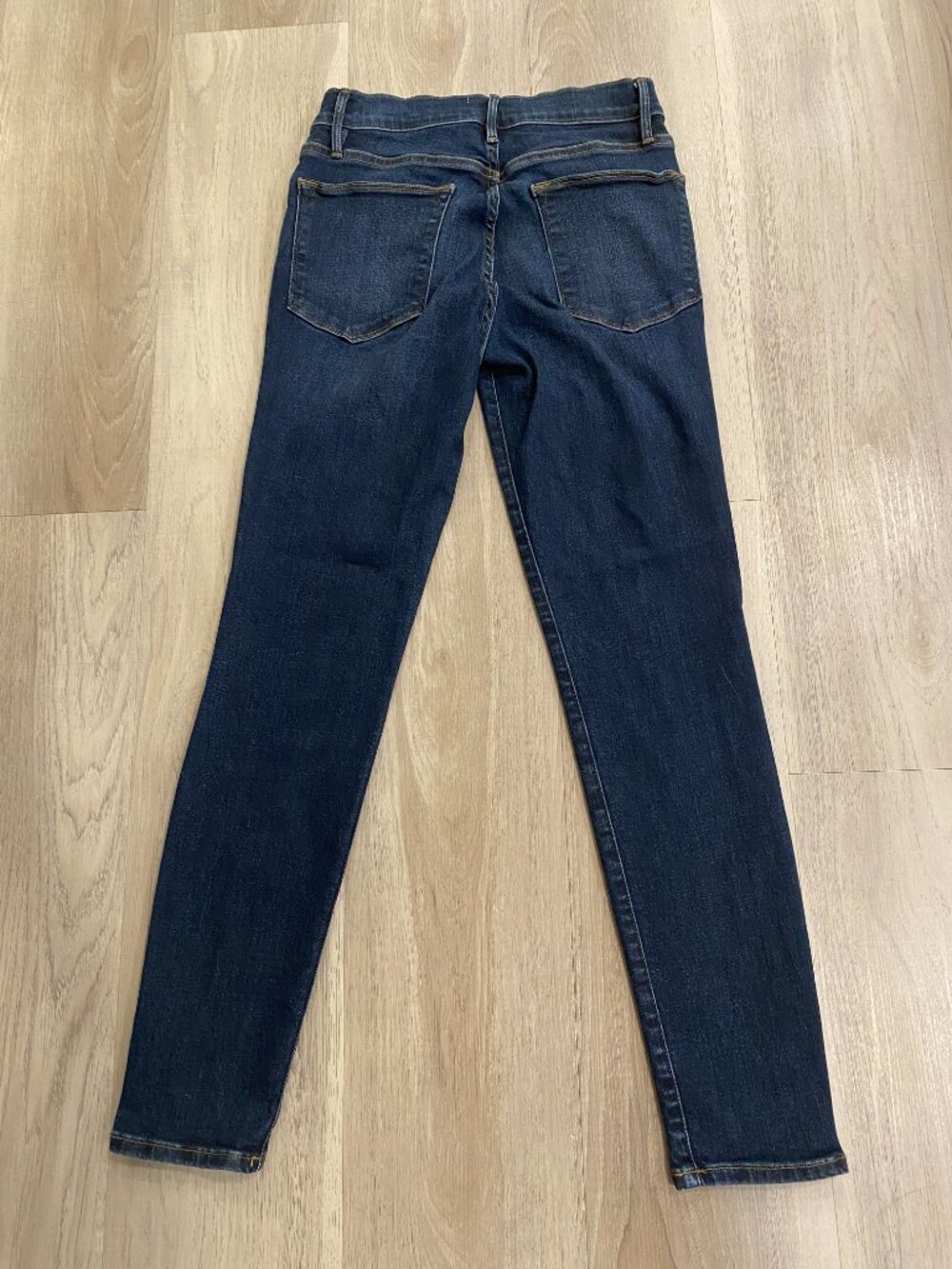 FRAME Le High Skinny Jeans Dark Wash High Rise Stretch 25 - Picture 3 of 12